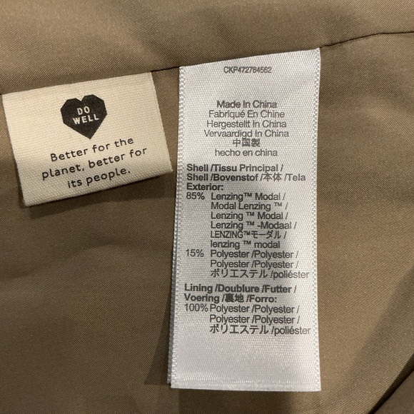 Madewell Belted Blazer Jacket Womens Large Tan Modal Blend Tie Waist Lightweight - Picture 5 of 11